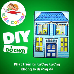 ĐỒ CHƠI NGÔI NHÀ BÚP BÊ GIẤY THỦ CÔNG DIY - Toca Life World - MẪU TA19