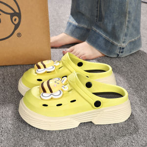 [Free Shipping] Two-Tone WomenS Y2K Five-Pointed Star New Thick-Soled Non-Slip Nurse Clogs With Closed-Toe Design Silent For Use