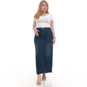 Rok Jeans Panjang Wanita Terbaru Kekinian Chelia