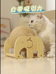 Cats Scratch Sphere with Stable Stand Toy Replacement Sphere Wear Resistant Furniture Protectors Sphere for Small Cats Play