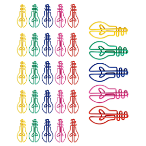 30Pcs hình bóng đèn kẹp giấy S 42Mm Nhỏ Tập Tin Clip kẹp giấy kim loại kẹp giấy Bookmark Văn Phòng Nguồn Cung Cấp Cho tập hồ sơ giấy Ảnh