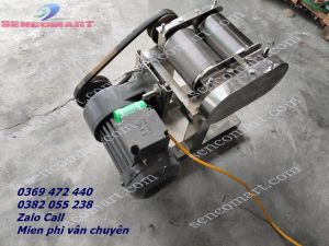 Máy thái da heo chạy điện motor 200w điện 220v cỡ sợi 1mm