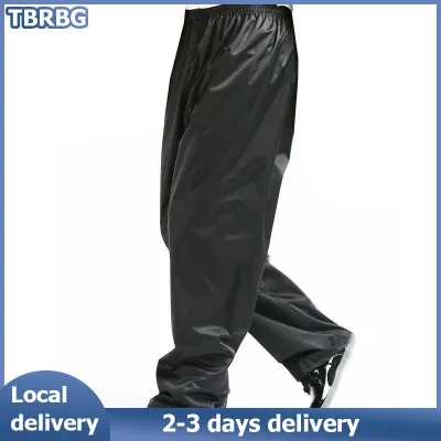 TBRBG Local Delivery กางเกงกันฝนมอเตอร์ไซค์กันน้ำสำหรับผู้ใหญ่ขี่ตกปลากลางแจ้งระบายอากาศกางเกงกันฝน