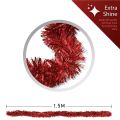 1.5M christmas garland/Tinsel Garlands/decor/ribbon/prop,christmas tree/party/ ornamen DIY,PVC. 