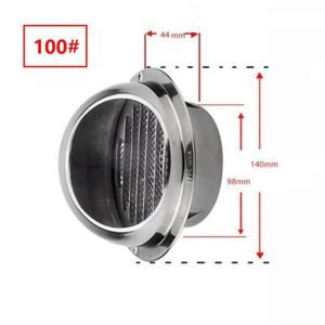 [โปรโมชั่นจำกัด] สแตนเลสผนังเพดานระบายอากาศระบายอากาศท่อระบายไอเสียกระจังหน้าปก Outlet ความร้อนระบายความร้อนและช่องระบายอากาศหมวกกันน้ำ