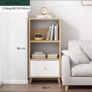 Tủ Kệ Sách Trang Trí Phong Cách Bắc Âu Hiện Đại Gỗ MDF
