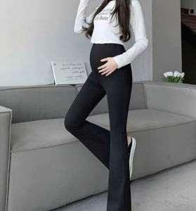 Quần Bầu Ống Loe Chất Umi Phong Cách Hàn Quốc Tôn Dáng Cho Bà Bầu Full Size