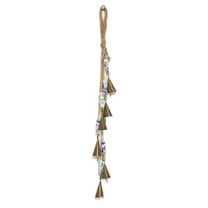 HOUCHU Vintage Bohemia Wind Chime Multicolored Handmade Door Hanging Decorative Triangular Wall Mounted Wind Chime Garden Decor