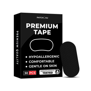 Anti-snoring mouth tape for sleep helps correct mouth breathing breathable and hypoallergenic.