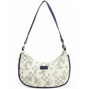 TINYAT 2024 Fashion top quality cute pure color tote hobo bag Nylon Shoulder Bags for Women Elegant Feminine Handbags with Zipper Closure