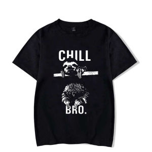 Makaya Cool Swag T-Shirt with Sloth Chill Bro Mens T Shirt Women Fashion Shirt Cute Tops