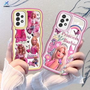 (Lokal Ready) Xinyu Casing hp Samsung A14 A04S A13 A04E A03 A03S A50 A50S A30S A23 A22 A21S A12 A02S A11 A51 A10 A30 A52 A52S M12 A71 A53 A32 M23 5G A33 A73 Airbag Lembut Lucu Princess Barbie Butterfly Case
