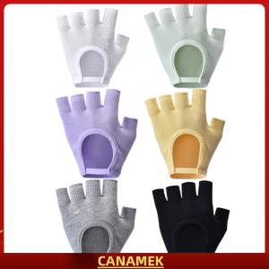 Miễn phí vận chuyển✨ Phụ nữ chống trượt găng tay Yoga cotton tập thể dục nửa ngón tay Găng tay thoáng khí ngoài trời đi xe đạp Pilates Găng tay câu cá thể thao