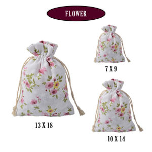 Beg Serut Cotton Linen Multi Size Storage Organizer Travel Drawstring Bag Portable Pocket Gift Goodies Pouch 收纳束口袋