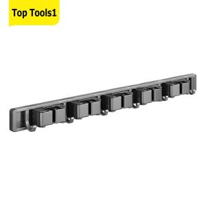 Broom Holder Wall Mount Mop and Broom Hanger with Hooks Garage Storage Rack Broom and Mop Holder for House Bathroom Laundry Garden Tool Room Garage