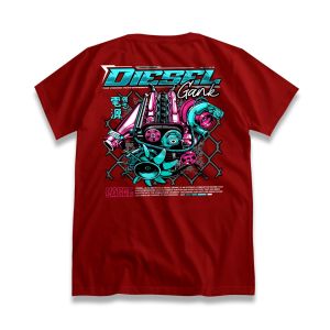 Kaos Racing Diesel Gank Power Engine Turbo Machine Happy Smoke Cumi Cumi Darat Baju Racing Mekanik Disel War 2KD Innova Tshirt Otomotif GBA5087