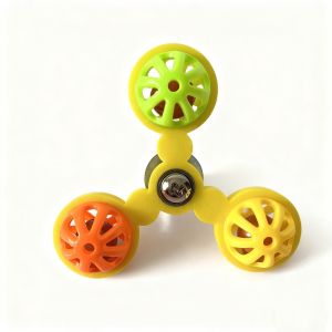 PETPARADIS Interactive Parrot Wheel for Chewing Chewable Bells Beak Grinding Parrot Rotating Windmill Durable Multipurpose Colorful Parrot Spinner Mental Stimulation