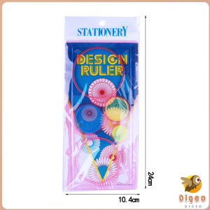 Digeo Childrens Toys Ten Thousand Flower Ruler Student Stationery Creative Small Fresh Ruler