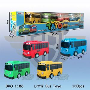 PROMO BUS TAYOO The Little Bus Pull Back Mainan Anak mobil mobilan Set lengkap murah meriah