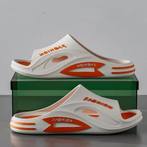 รองเท้าแตะผู้ชายแบบหนาสำหรับฤดูใบไม้ผลิและฤดูร้อนในบ้านที่ไม่ลื่น ทนทานต่อการสึกหรอ ไม่มีกลิ่น