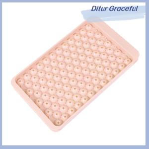 Ditur 1Pc 104 Grid Mini Ice Cube Tray Mold Food Grade Small Ice Cube Maker Mould Easy Release Round Ice Molds For Whiskey Cold Drink