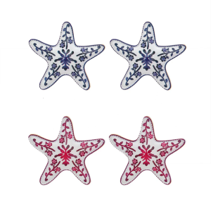 Modern Nauticals Floral Printed Studs Earrings Sturdy and Comfortable Wear Alloy Gifts for Special Occasions