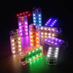 MIIQNUS Mini Size LED Car Touch Light Touch Sensor ic Mount Car Atmosphere Lamp Decorative Dimmable Light Ambient Mood Lamp Car Trunk