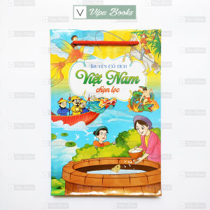 Sách - Truyện Cổ Tích Cho Bé Việt Nam Chọn Lọc Song Ngữ Việt Anh bộ 8 cuốn