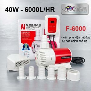 Máy Bơm Nước Bể Cá Baoyu BY-F3000 20W 3000L/H Điều Khiển 12 Cấp Chống Cạn Siêu Êm Tiết Kiệm Điện