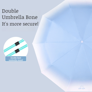 Vinyl Umbrella UV Blocking Rain and Sunny DualPurpose