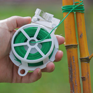 C0F0E. 200m Garden Tie/ Wire Plastic Twist Tie/Eco Garden Roll Wire Twist Ties/ Wire Spool For Gardening Plant And Office Organization Or Home Kitchen Cable Ties.