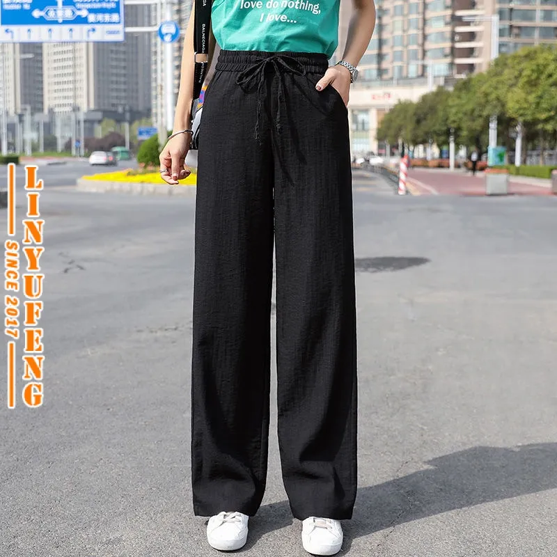 Korean Women Palazzo Tulang Bootcut Pants Plus Size Loose Office Work Long  Pants Seluar Slack Muslimah