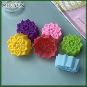 ZHUYUN 5 cái Hoa Silicone Nến Khuôn Tự Làm Handmade 3D Rose Xà Phòng Thạch Cao Nhựa Khuôn Bánh Nướng Công Cụ Nhà Bếp Đảng Trang Trí Cung Cấp