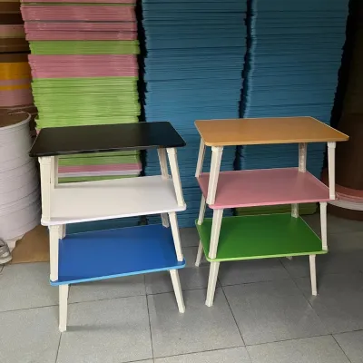Bàn Học Ngồi Bệt Mặt Gỗ Chân Nhựa Abs 2022/ Bàn Tròn Sofa Siêu Xinh Trang Trí Decor 60cm Cao 29cm