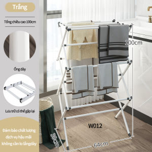 Giá phơi quần áo gấp nhiều lớp trong nhà Giá phơi quần áo đứng trên sàn ban công Giá phơi ngoài trời đa chức năng
