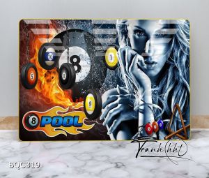 Tranh Bida Billiard tráng gương 11