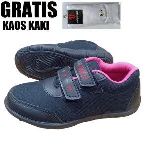 Sepatu Sekolah Anak Perempuan Karakter Kuda Pony Litel Pony Cewek Warna Hitam Murah Tali Perekat Rekat Velcro Kecil Tanggung Umur Usia PAUD TK SD SMP SMA Kelas 1 2 3 4 5 6 7 8 9 0 Tahun-KIDZTUBS204691523