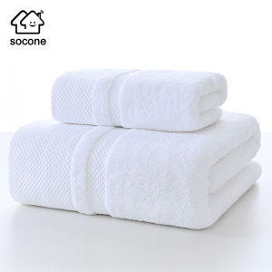 Socone Bath / Hand / Face towel Series 100% Long Staple Cotton Absorbent Adult Infant Baby Beach Towel 1PC ONLY