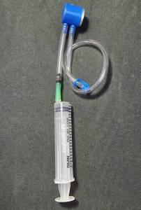 ส่งฟรี! แทงค์(TANK)ฮอร์โมน กระเปราะจ่ายเอทิลีน(10ตัว/SET)พร้อมหัวตอกเข้าที่ต้นยางพารา รุ่น3ลอน สีส้ม หรือ สีน้ำเงิน