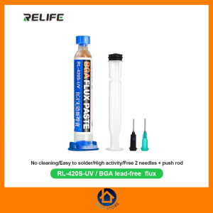 BGA FLUX PASTE RL-420S-UV ฟลักซ์น้ำยาประสานงานบัดกรีเกรดสูง สำหรับงานอิเล็กทรอนิกส์