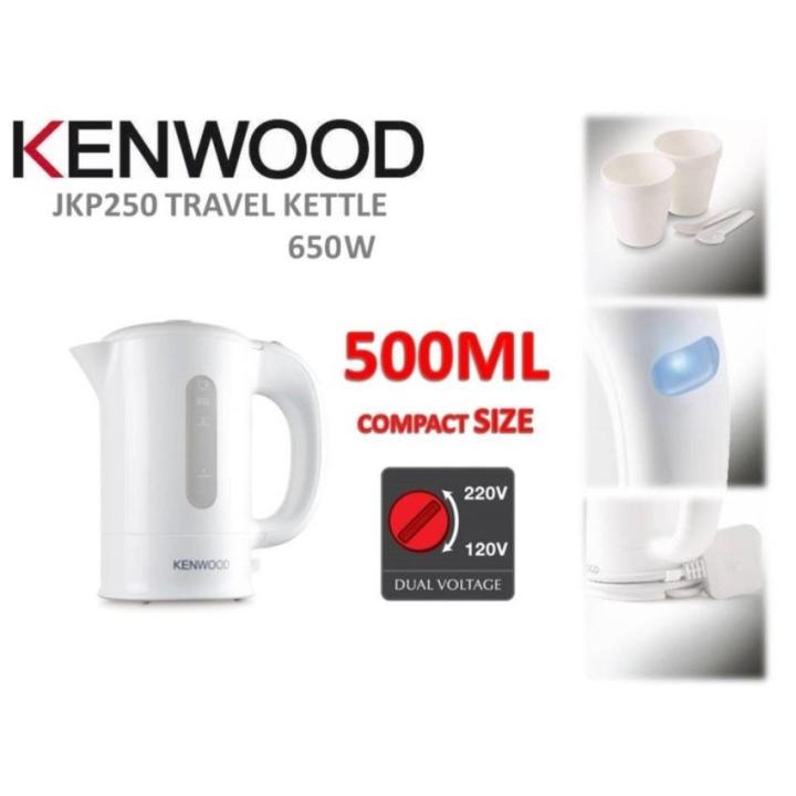 Kenwood JKP250 Compact Dual Voltage Travel Jug Kettle (White) Lazada