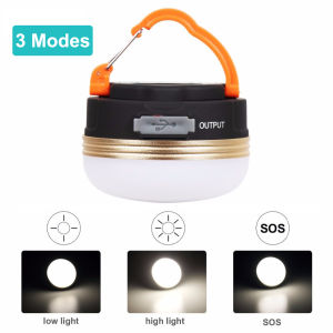 【COD&PH STOCK】Camping Light Outdoor Travel Portable Charging USB LED Camping Tent Durable Lighting/Outdoor Hiking Waterproof Hanging Spotlight Camping Light
