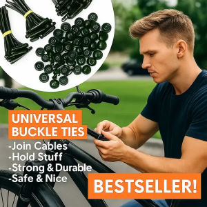 Cable Tie Buckle Automotive Nylon High Strength Anti-Aging Plastic Tensioning Black Tightener汽车摩托车通用扎带扣