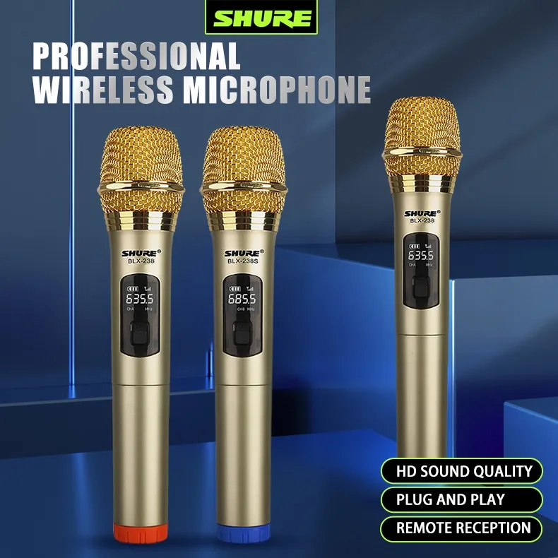 SHURE Wireless HD microphone handheld Professional mike for