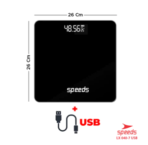 TIMBANGAN  BERAT BADAN  DIGITAL MINI KACA DESAIN UNIK WITH TEMPERATURE SPEEDS LX 040-02 SPEEDS