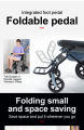 Lightweight and foldable wheelchair for the elderly to travel, ultra-light, multi-functional wheelchair for the elderly, special transportation and can be used on airplanes. 