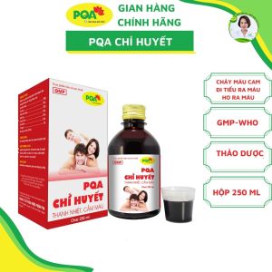 Siro PQA Chỉ Huyết Hỗ Trợ Lương Huyết Cầm Máu Cho Người Chảy Máu Cam Xuất Huyết Dưới Da Do Nóng Nhiệt Chai 250ml