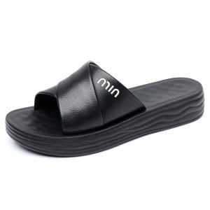 [Free Shipping] Summer Sandals For Mothers Soft-Soled Lightweight Slippers Comfortable Flat-Soled Fashionable Artificial Leather WomenS Sandals