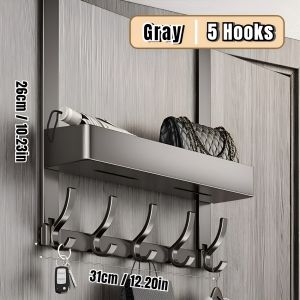 Door Hanger Clothes Hook Drill-Free Wall Hook Bathroom Bedroom Door Back Rear Hook Hat Hanging Rack