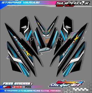 STRIPING VARIASI HONDA SUPRA X 125 OLD / STICKER LIST VARIASI MOTOR SUPRA X 125 OLD
